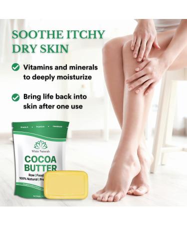 Bulk Organic Cocoa Butter 10 lb - 100% Natural Unrefined Pure | Moisturize Skin Reduce Stretch Marks Ideal for Cooking & DIY - Buy Online on GoSupps.com