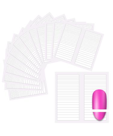 SILPECWEE 4500 Pieces 90 Sheets French Tip Nail Guides Nail Stencils Self Adhesive Nail Art Stickers French Manicure Strips Nail Design Tool French Nail Stickers for Nail Art (Straight Line) No4
