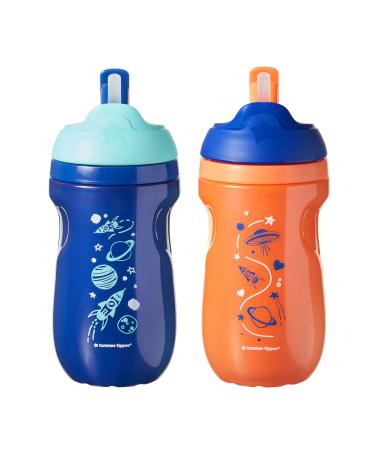 Tommee Tippee Insulated Toddler Straw Sippy Cup 9oz 12+ Months - 2 Count - Buy Online on GoSupps.com