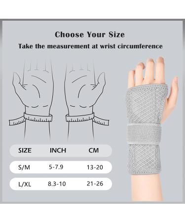 Buy Paskyee Adjustable Carpal Tunnel Bandage for Men & Women - L/XL Left Hand Pain Relief for Arthritis & Tendon Inflammation - Buy Online on GoSupps.com