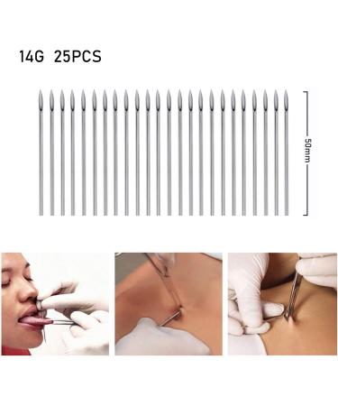 100Pcs Sterile Body Piercing Needles - 12G 14G 16G 18G for Ear & Nose Piercings - International Shipping Available - Buy Online on GoSupps.com