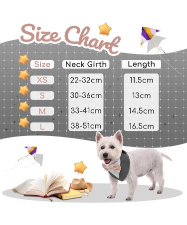 Kuoser Dog Tuxedo Bandana with Bow Tie | Formal Wedding Attire for Pets | Adjustable Costume for Small, Medium, Large Dogs | Grey - Buy Online on GoSupps.com