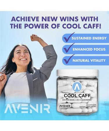 Buy Cool Caff Energy Supplements - L Theanine & Caffeine for Energy & Focus | Pre Workout for Men & Women | 60 Capsules - Buy Online on GoSupps.com