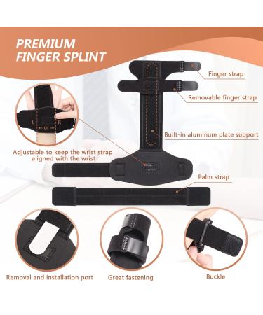 Scurnhau Trigger Finger Splint - Reversible Brace for Mallet Finger & Arthritis - Hand Support for Metacarpal Fracture - S/M Size - Buy Online on GoSupps.com