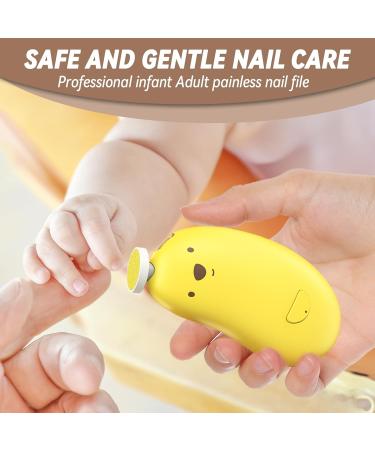 Goard Baby Nail Trimmer - Electric Nail Clipper Set with 6 Grinding Heads & LED Light for Safe Newborn and Toddler Care - Perfect for Fingernails & Toes - Buy Online on GoSupps.com