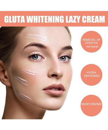  ZLHHRZJX Gluta Brightening Lazy Cream 2025 New Face Cream - Natural Plant Essence Moisturizer for All Skin Types Anti-Aging for All Skin Types Deep Hydration for - Buy Online on GoSupps.com