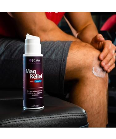 Jigsaw Health MagRelief Magnesium Lotion 5oz - Natural Muscle Relaxation and Pain Relief - Buy Online on GoSupps.com