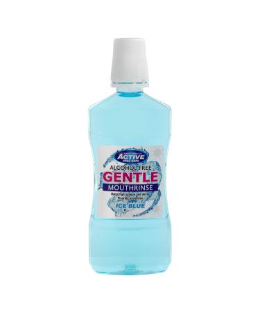 ACTIVE ORAL CARE_Gentle Mouthwash non-alcoholic powder for cleaning teeth whitening with fluoride Ice Blue 500ml