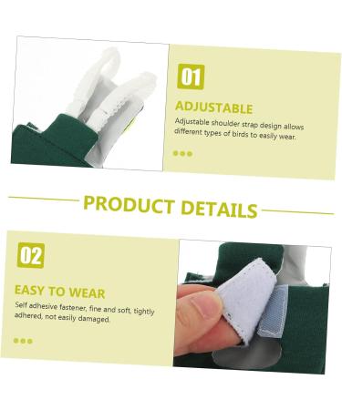 MipCase 5ST Flying Bird Diapers & Flight Suits with Leash | Chicken Duck & Parrot Clothing | Cotton Poultry Diapers for Small Pets | 5 Pack (20x11cm) - Buy Online on GoSupps.com