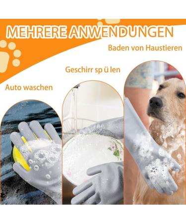 Comfpet Pet Care Shoes - Dog Hair Removal Cat Brush for Shedding Bathing & Massaging - Food-Safe Silicone (Gray) - Buy Online on GoSupps.com