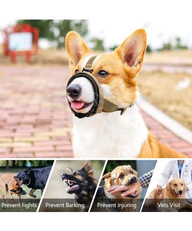 Adjustable Heele Dog Muzzle with Head Belt - No Rubbing Comfortable Fit for Safe Dog Training - Buy Online on GoSupps.com