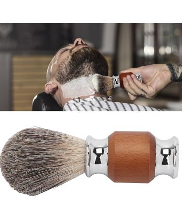 Premium Travel Shaving Brush - Stainless Steel Handle | Friendly Portable Brush for Cream Foam & Soap (Brown) - Buy Online on GoSupps.com