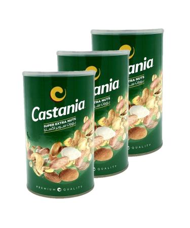 Castania Set of 3 Assorted Nuts / Super Extra Nuts - Castania - 450 g Pots