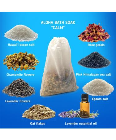 Aloha Bath Soak Calm | Soothing Hawai i Ingredients for Relaxation - Enjoy the Essence of Hawai i at Home - Buy Online on GoSupps.com