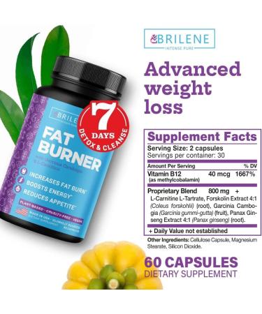 Weight Loss Pills for Women - Natural Appetite Suppressant & Metabolism Booster - Made in USA - Garcinia Cambogia & L-Carnitine - 60 caps - Buy Online on GoSupps.com