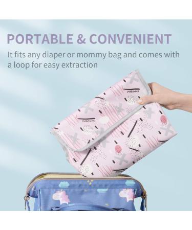 Sunveno Baby Portable Changing Mat - Waterproof Changing Station | Ideal Baby Shower Gift in Pink - Shop Internationally! - Buy Online on GoSupps.com