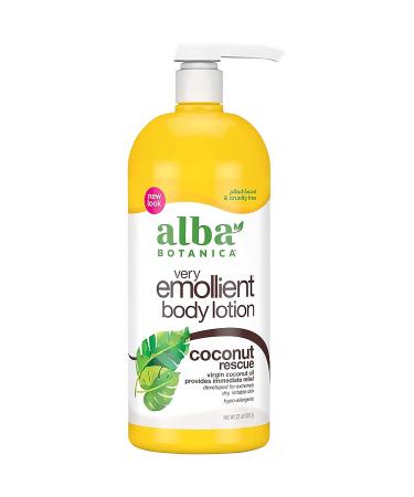 Alba Botanica Very Emollient Body Lotion Unscented Original 32 Oz & Very Emollient Body Lotion Coconut Rescue 32 Oz - Buy Online on GoSupps.com