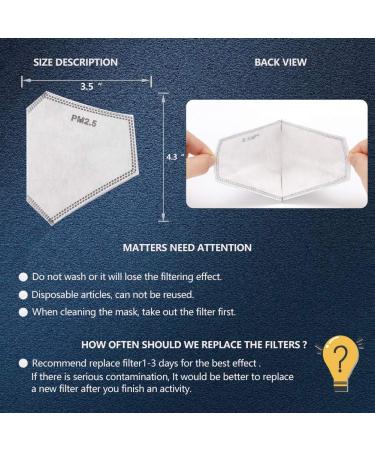30PCS 3D PM2.5 Activated Carbon Filter Insert for Adults - Five Layers, Dustproof & Replaceable - Larger Protection Area - Buy Online on GoSupps.com