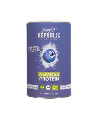 Harvest Republic Bio Almond Protein Shake Powder 320g egg whites made of organic almonds with organic fruits for muscle build -up with vitamins minerals natural and without additives (Wildheidberer)