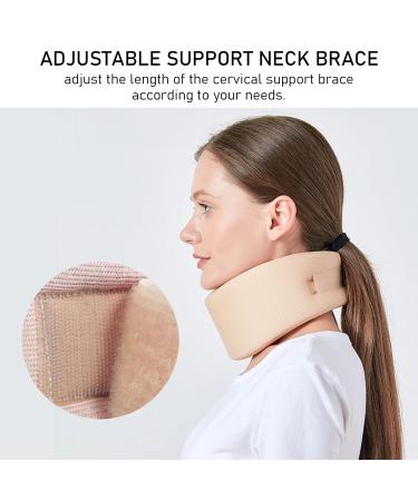 KRYMSON Neck Support Collar - Soft Cervical Collar for Pain Relief & Stability | Comfortable Neck Brace for Recovery - Buy Online on GoSupps.com