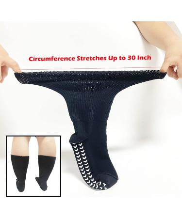 Extra Wide Socks for Lymphedema, Diabetic, and Bariatric - Stretchable up to 30 inches - 3 Pairs - Buy Online on GoSupps.com