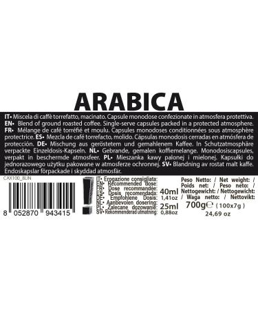 Espresso Note - Arabica - Coffee Pods - Compatible with LAVAZZA* A MODO MIO* Machines - 100 caps - Buy Online on GoSupps.com