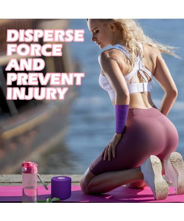 4 Pieces Foam Underwrap Athletic Foam Tape Sports Pre Wrap Athletic Tape for Ankles Wrists Hands and Knees(Pink Purple Rose Red Blue 2.75 Inches x 30 Yards) Pink Purple Rose Red Blue 2.75 Inch x 30 Yards - Buy Online on GoSupps.com