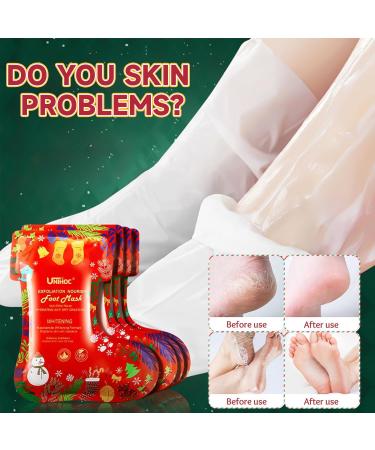 5 Paires Masque Pieds Peeling Exfoliant Masque Pieds Nourrissant pour Soin des Pieds Peeling Pied Talons et Peau Morte S che pour des Pieds Doux Masque Exfoliant pour Pieds pour Femmes & Hommes - Buy Online on GoSupps.com