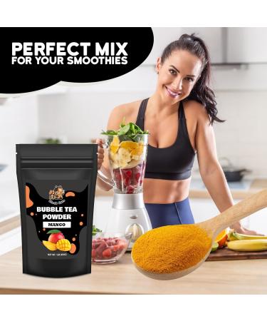 Bubble Tea Powder Kit | Mango Flavor | 1LB (454g) | 18 Servings | Instant Boba Drink Mix for Smoothies and Tapioca Pearl Milk Tea - Buy Online on GoSupps.com