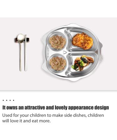 Buy Cabilock Cartoon Owl Stainless Steel Divided Plates for Kids - Durable & Portable Dining Dishes for Toddlers - Buy Online on GoSupps.com