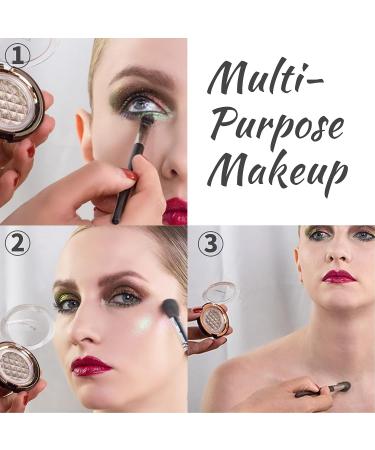 CHARMACY Star Bomb Multichrome Eyeshadow Palette - Duochrome Glitter Foiled Pigment for Metallic Eye Makeup (006) - Buy Online on GoSupps.com