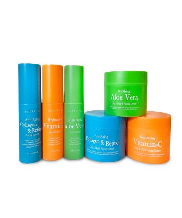 Day & Night Facial Cream Serum - Hydrating Anti-Aging Moisturizer for Face Neck & Chest | Made in South Korea - Buy Online on GoSupps.com