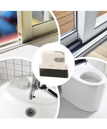 3 Window Groove Cleaning Brushes Grout Clean Brush - Household Dustpan Cleaning Brush Narrow Corner Cleaning Tools for Cleaning Door Window Slides and Gaps Grey - Buy Online on GoSupps.com