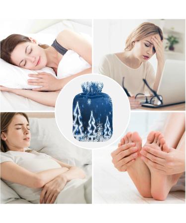 Shop KCLDECI 2L Hot Water Bottle with Blue Christmas Tree Cover | Foot Warmer & Pain Relief - Heat & Cold Therapy - Buy Online on GoSupps.com