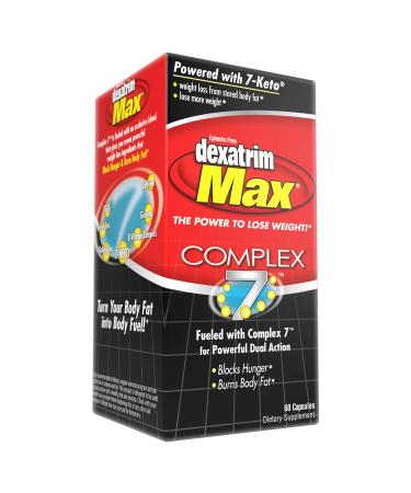 Stacker 2 Dexatrim Max Complex-7 | Lose Weight & Burn Fat w/ Seven Healthy Ingredients Designed to Boost Energy & Reduce Hunger,60 Capsules