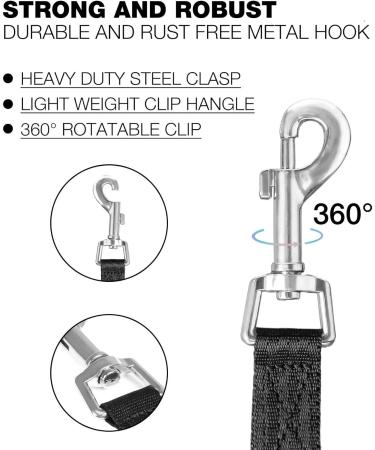 Loutep Towline Leash 3m 5m 10m 15m 20m - Strong Nylon Dog Leash with Padded Handle - 15m Black - International Shipping - Buy Online on GoSupps.com