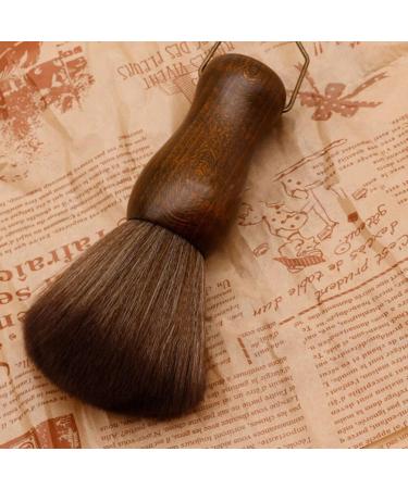 PATKAW Neck Duster Barber Salon Brush Hair Cutting Neck Duster Barber Brush with Hanging Hook with Wood Handle Soft Bristles Stand Up Base - Buy Online on GoSupps.com