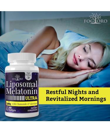 Fogoro Melatonin 60mg-Fall Asleep Faster Stay Asleep Longer High Dose 60 Count(pack of 2) 60 Count (Pack of 2) - Buy Online on GoSupps.com