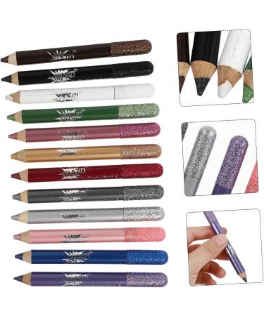 Baluue 24 Pcs Pearlescent Eyeshadow Pencil Makeup Liner Pencil Cosmetic Eyeshadow Pen Gel Crayons Powder 12.5X0.5cmx2pcs Assorted Colorx2pcs - Buy Online on GoSupps.com
