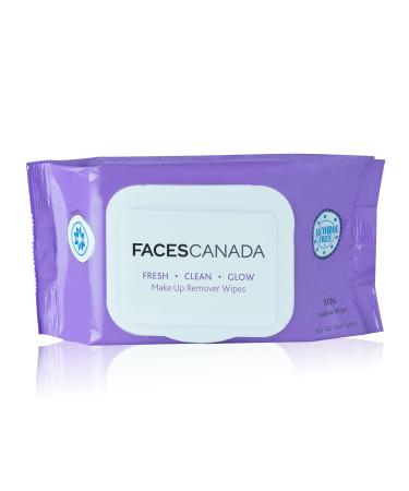 Fresh Clean Glow Makeup Remover Wipes | Gentle Purifying Cleansing (30 Wipes) | Removes Waterproof Mascara & Glitters | Alcohol & Paraben Free | for All Skin Types