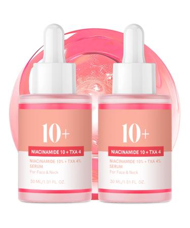 Niacinamide Serum Niacinamide Serum 10% + TXA 4% Acid for Face 2 Pack Tranexamic Hyaluronic Acid Essence for Face All-in-One Women Daily Korean Skincare Hydration 30ml