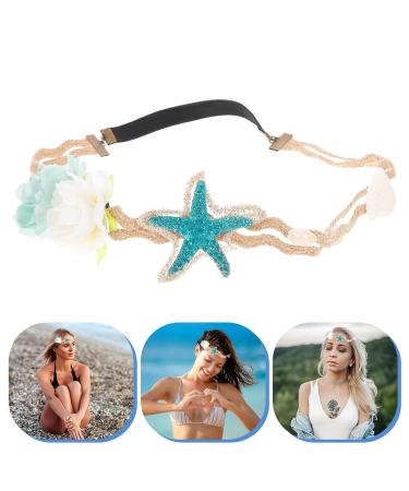 Lurrose Blue Glitter Mermaid Headband | Cat Ear Hair Straps & Mesh Hair Band for Baby Girls & Kids | Perfect Party Supplies & Decorations - Buy Online on GoSupps.com