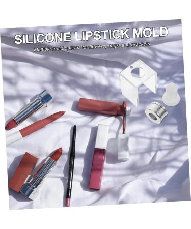  Anneome Anneome Lipstick Mold Lipstick Mold Cosmetic Cream Lip Mold for Makeup DIY Handmade Home Lipstick Maker Silica Gel Transparent - Buy Online on GoSupps.com