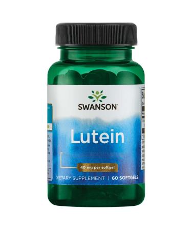 Swanson Lutein 40mg from Tagetes extract 60 soft capsules high dosage laboratory tested gluten-free non-GMO