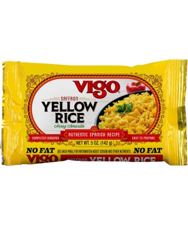 Vigo Authentic Saffron Yellow Rice, Low Fat, 5oz (Pack of 6) Yellow Rice 5 Ounce (Pack of 6)