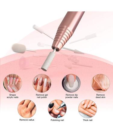 MelodySusie Electric Nail Drill 11 in 1 Kit for Acrylic Gel Nails - Portable Manicure Pedicure Tool with Nail Drill Bits and Sanding Bands - Gold - Buy Online on GoSupps.com