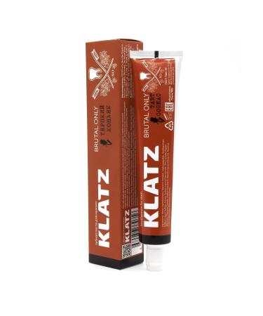 Klatz Toothpaste for Men BRUTAL ONLY Herber Cognac without Fluoride 75 ml
