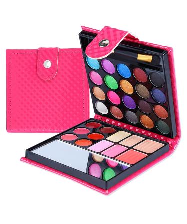 WishesMar 32 Colors AllinOne Makeup Kit Palette Eyeshadow Matte Shine Including Lip Gloss Press Powder Blush Ideal Makeup Cosmetic Eyeshadow Palette I