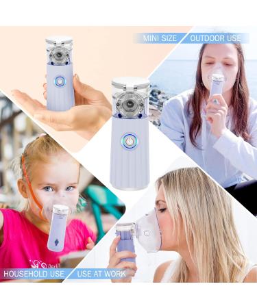 Portable Nebulizer Machine for Adults and Kids - Handheld Steam Atomizer for Breathing Problems | Includes Accessories | Travel & Home Use - Buy Online on GoSupps.com