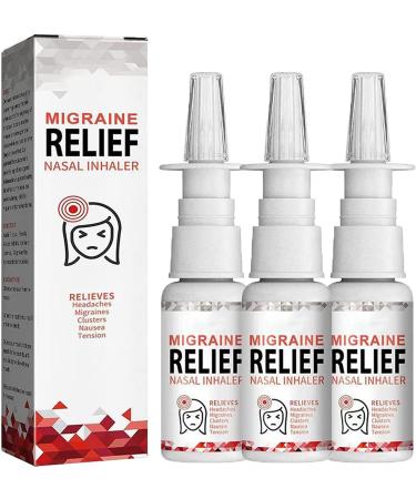 30ml Migcare Migraine Relief Nasal Inhaler for Headaches & Tension Relief Natural Nasal Inhaler (3pcs)